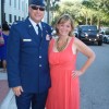 Cathy and her husband visiting his alma mater, The Citadel