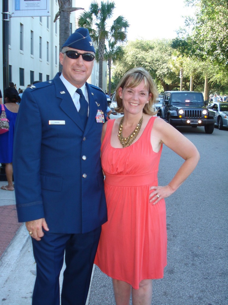 BriceGraduation 055 Cathy and her husband visiting his alma mater, The Citadel