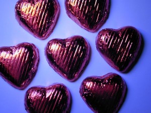 Valentine heart chocolates, via freeimages.co.uk